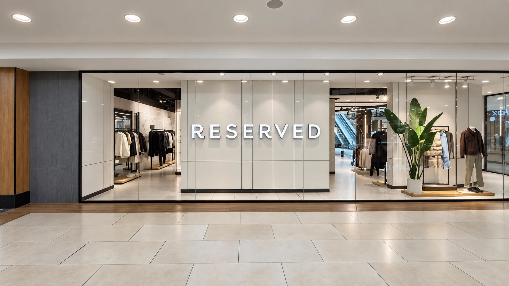 Reserved storefront at Pallma Mall